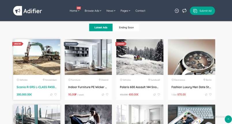 Classifid Ad listing Site Like Olx and Quikr