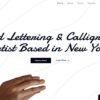 Calligraphy Artist Website Design Teaching Perpose
