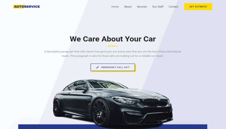 Auto Repair Shop Website Design