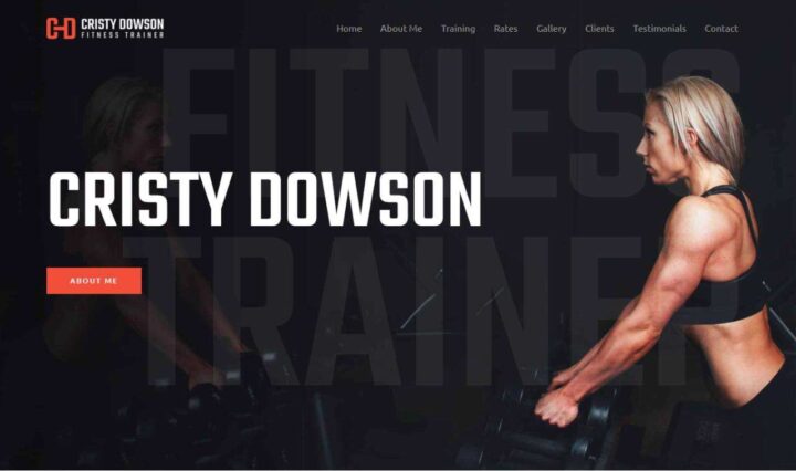 Fitness Trainner Portfolio Website