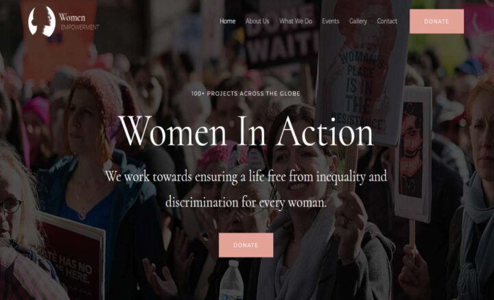 NGO Website Design for Women Empowerment