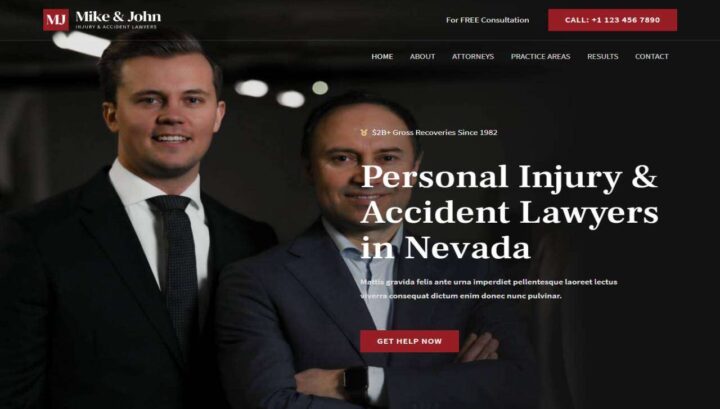 Personal Portfolio Website for Lawyers