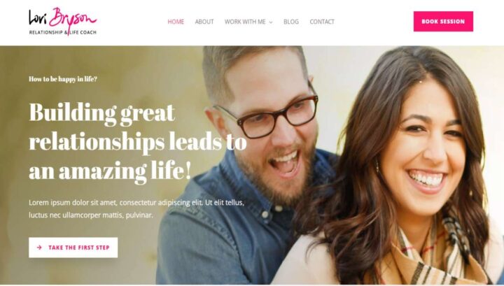 Relationship Coach Website Design for Couples