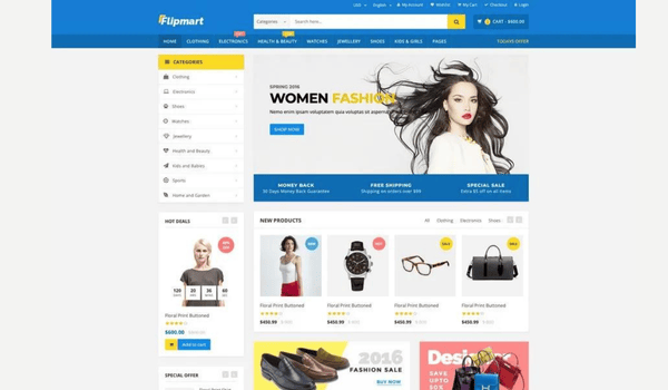 e-commerce website design