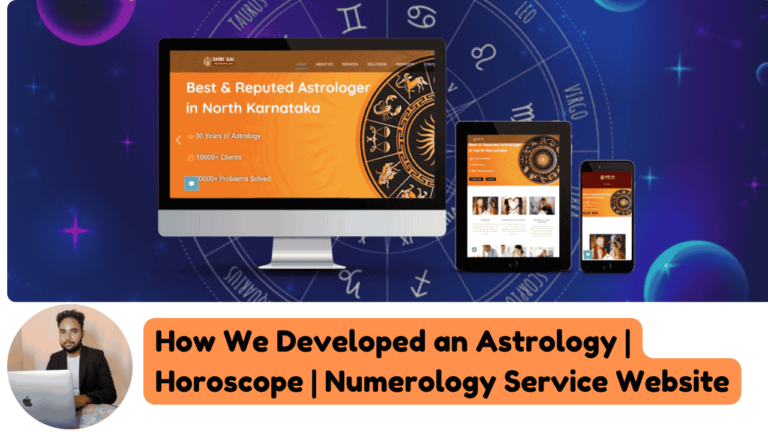 Just Completed Astrology | Horoscope | Numerology Service Website | Astrology Website Kaise Banaye