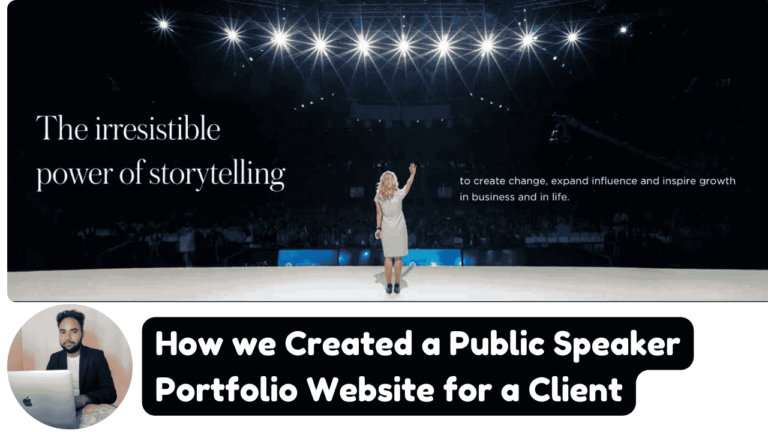 Public Speaker Portfolio Website kaise banaye