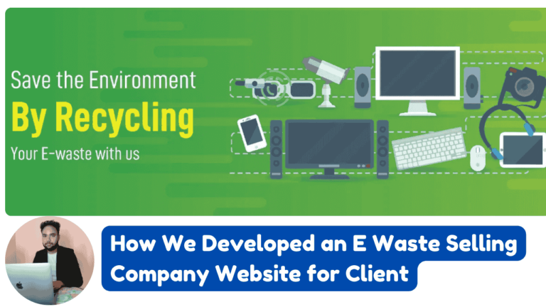 E-Waste Selling Company Website Kaise Banaye