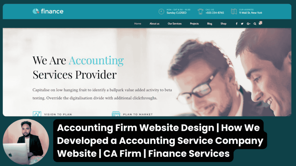 Best Accounting Firm Website Design | Just Completed an Accounting Firm Website for a Client