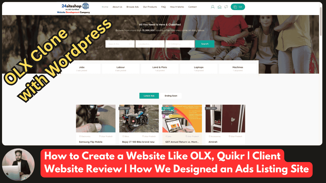 How to Create a Website Like OLX & Quikr