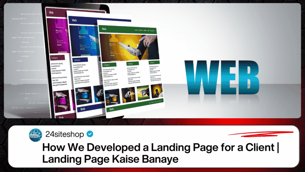 Landing Page Kaise Banaye