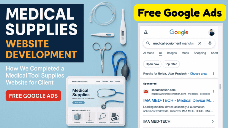 Website Development for Medical Equipment