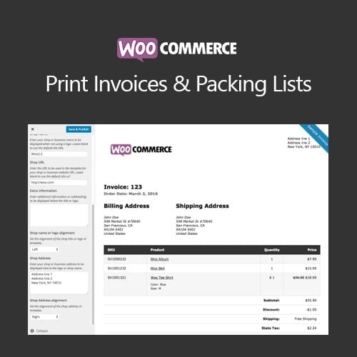 WooCommerce PDF Invoices & Packing Slips Professional GPL