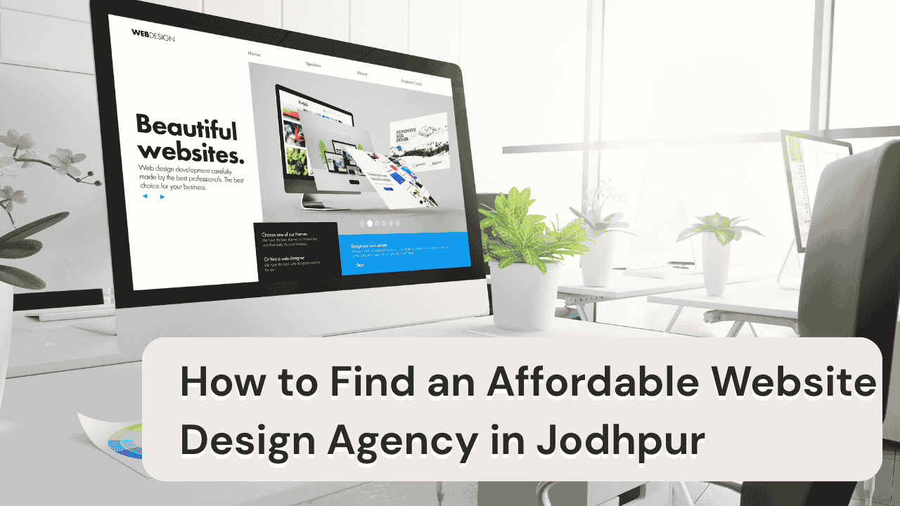 Modern website design agency promotion