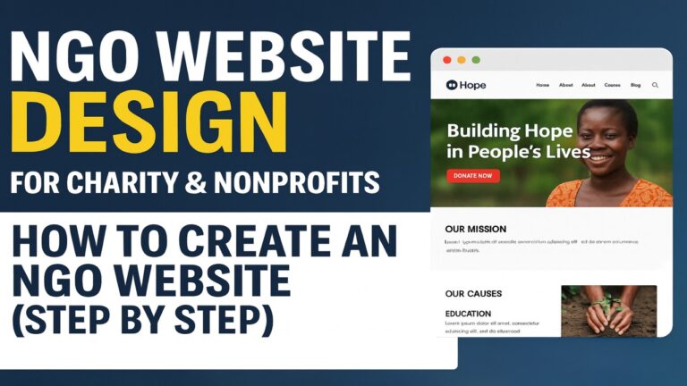 NGO Website Design for Charity & Nonprofits — A Recent Project by 24SiteShop