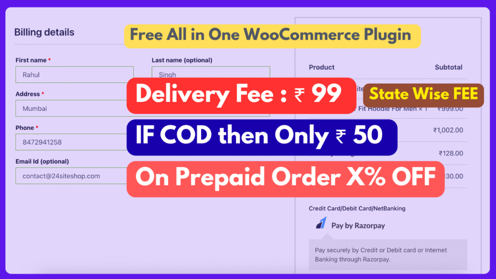 WooCommerce Delivery Fee plugin