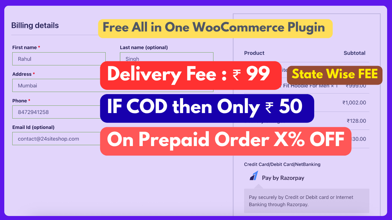 WooCommerce Delivery Fee plugin