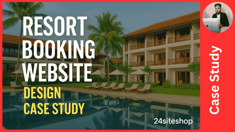 How We Designed a Resort Booking Website | Case Study by 24siteshop