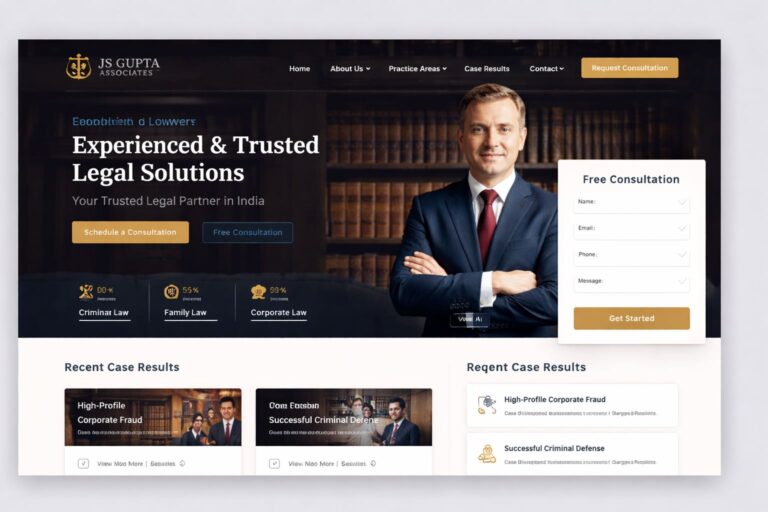 Lawyer Website Developer for Indian Advocates