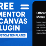 Free Elementor Offcanvas Menu Plugin with Custom Templates