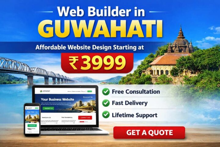 Web Builder in Guwahati – Affordable Website Design Starting at ₹3999