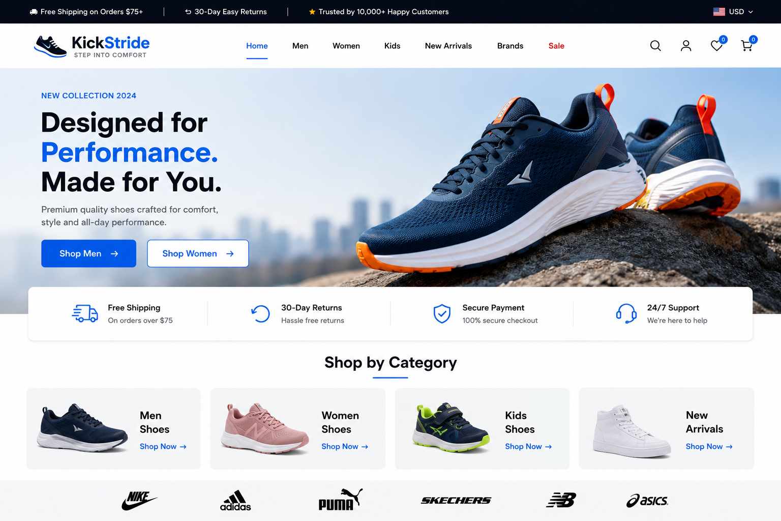 Business website designed by 24siteshop