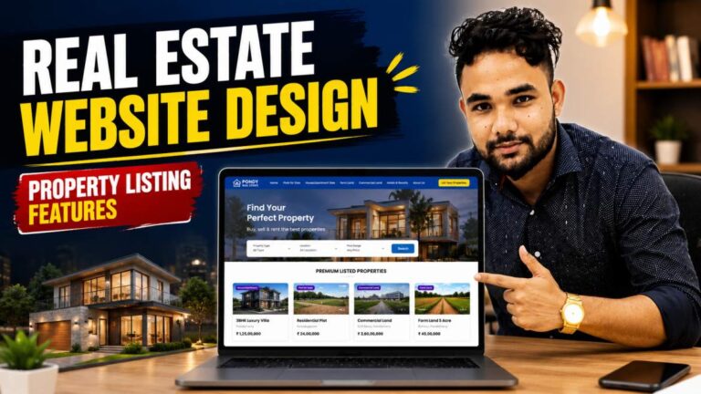 Real Estate Website Design Example for Property Dealers