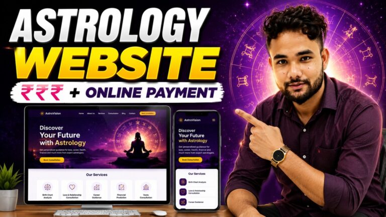 Astrology Website Design & Development with Online Payment | Completed Project