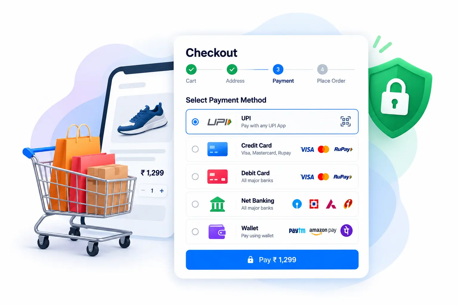 Documents required to set up a payment gateway for a multi vendor ecommerce website in India