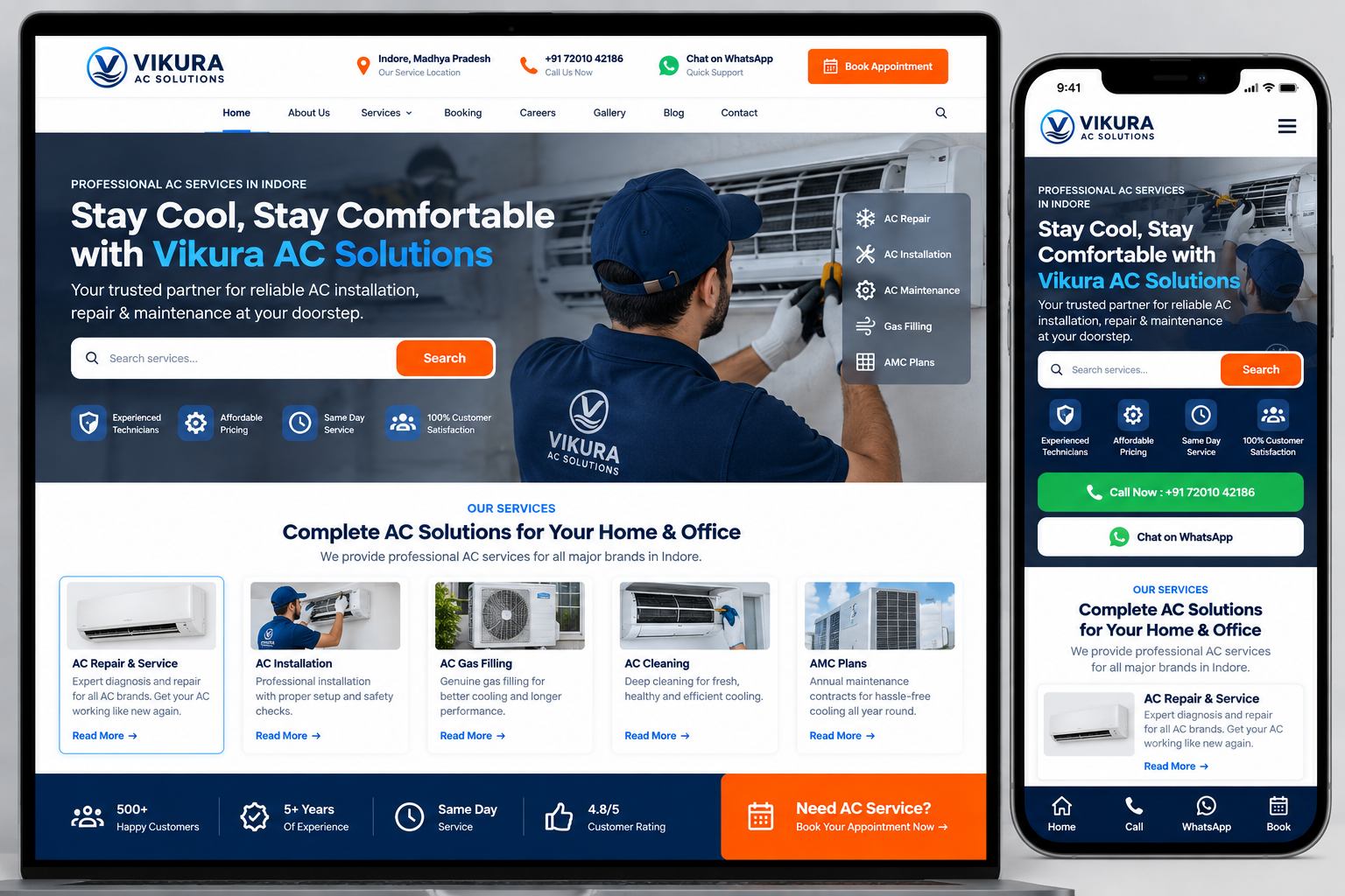 Client website built remotely by 24siteshop